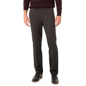 Liverpool Size 40x30 Saville Slim Fit Knit Pants In Black Pin Dot